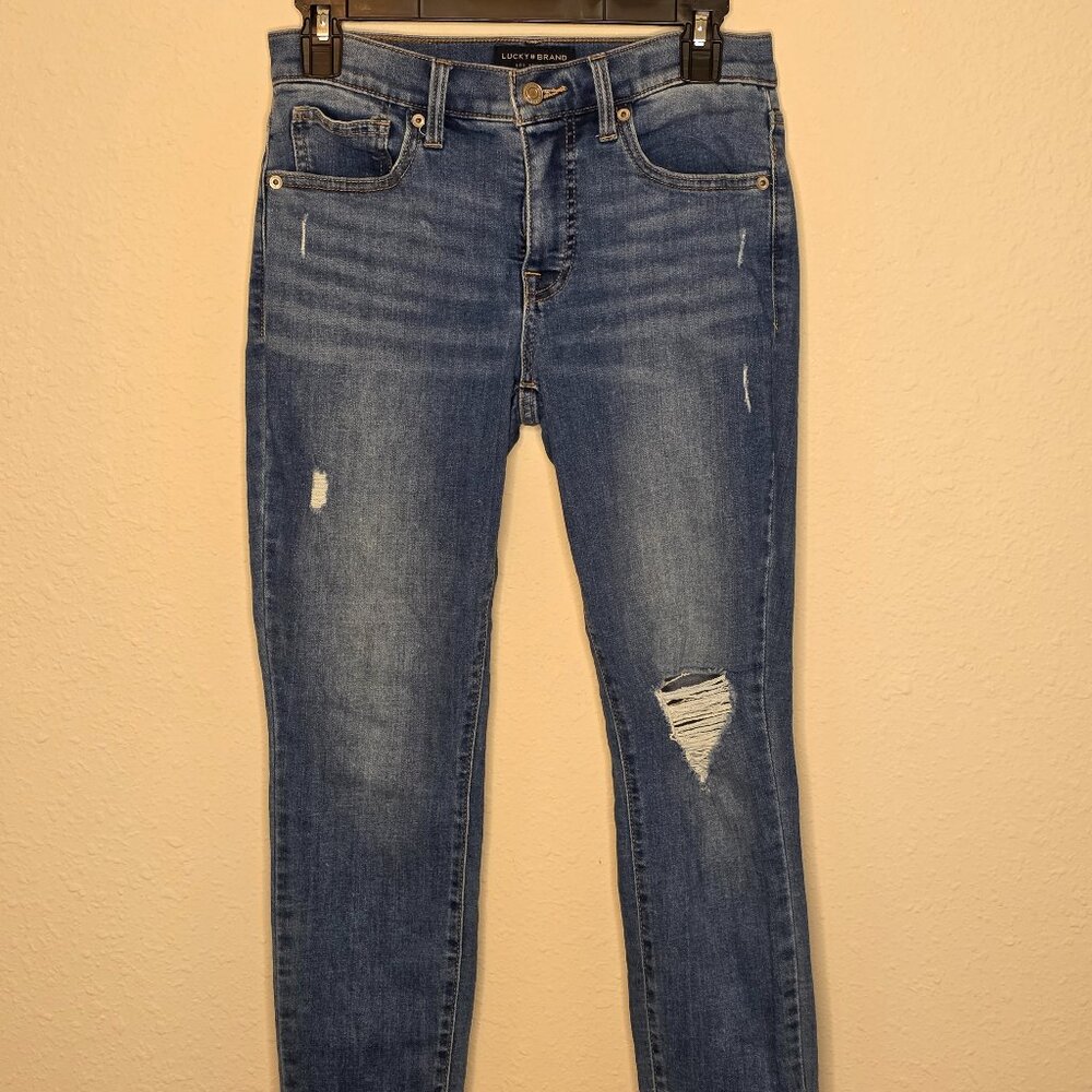Lucky Brand Women's "Ava" Mid-Rise Super Skinny Jeans, Size 4/27 Regular